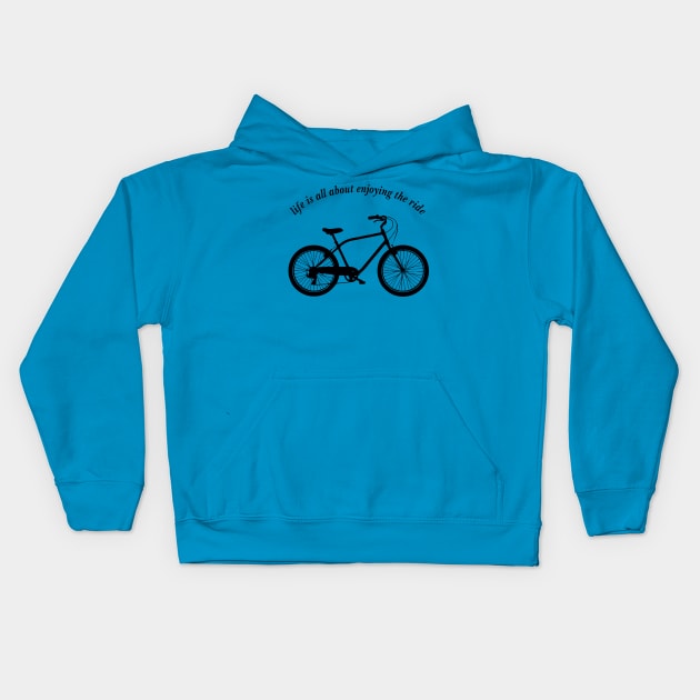 cruiser bike Kids Hoodie by CreativePhil